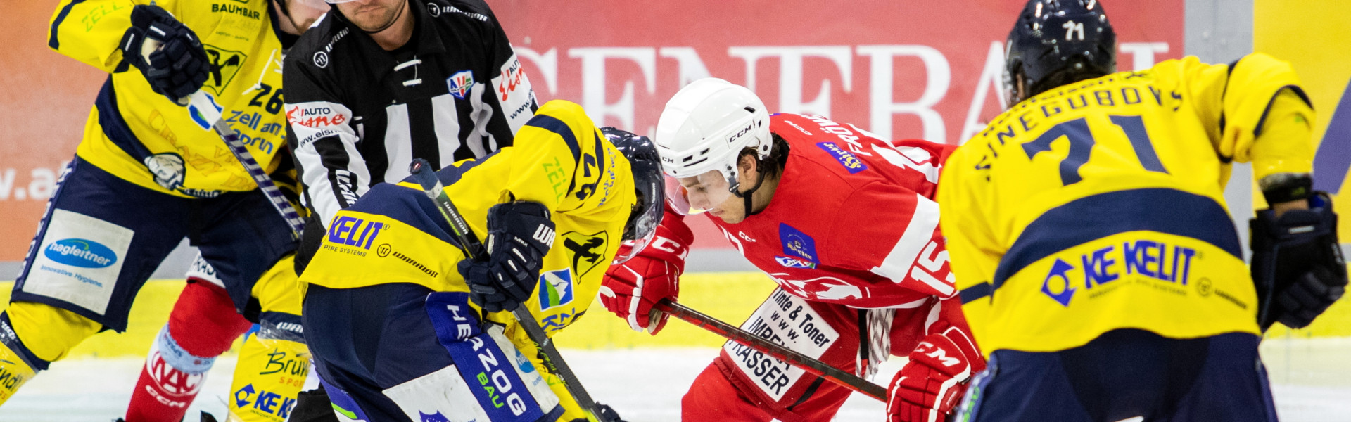 Jannik Fröwis (EC-KAC Future Team) im Spiel gegen Zell am See