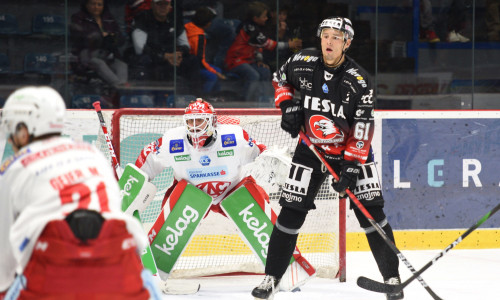 Sebastian Dahm (KAC) und Filip Ahl (ZNO)