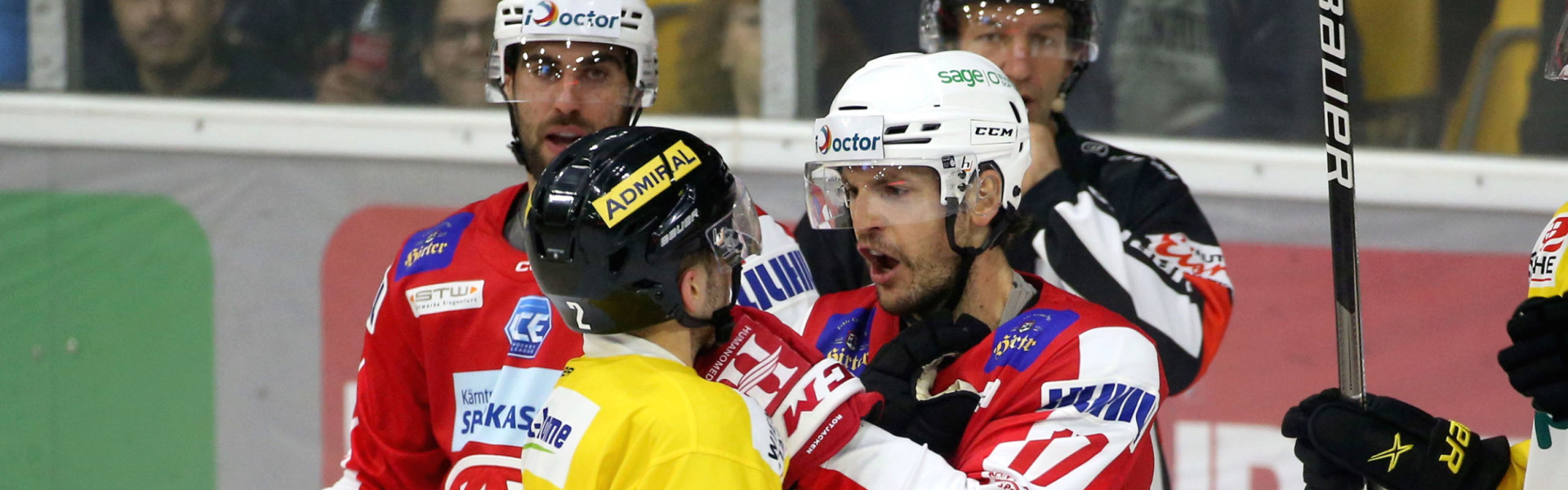 Lukas Piff (VIC) und Manuel Ganahl (KAC)