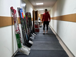 Morning Skate der Rotjacken im Palaz Sportu