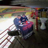 Das #Rotjacken-TV-Studio in der Stadthalle