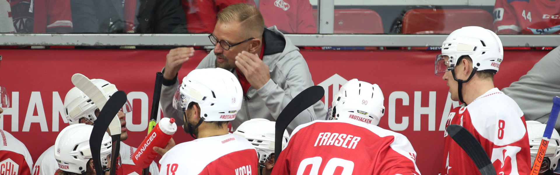 Die Rotjacken eröffnen das CHL-Achtelfinale gegen Leksand auf eigenem Eis