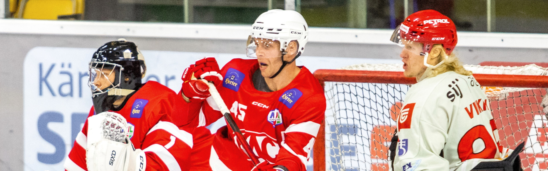 Val Usnik (KFT), Andrej Tavželj (KFT) und Jesperi Viikilä (JES)