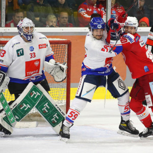 HCI-Goalie Tom McCollum machte eine starke Partie