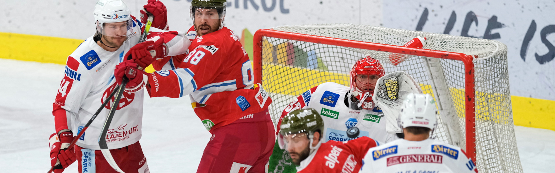 Nur selten tauchte der HCB Südtirol wie hier gefährlich vor dem KAC-Tor auf