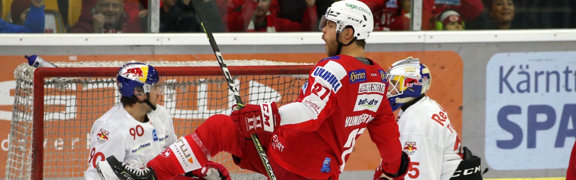 Thomas Hundertpfund schrieb gegen Salzburg zwei Mal an