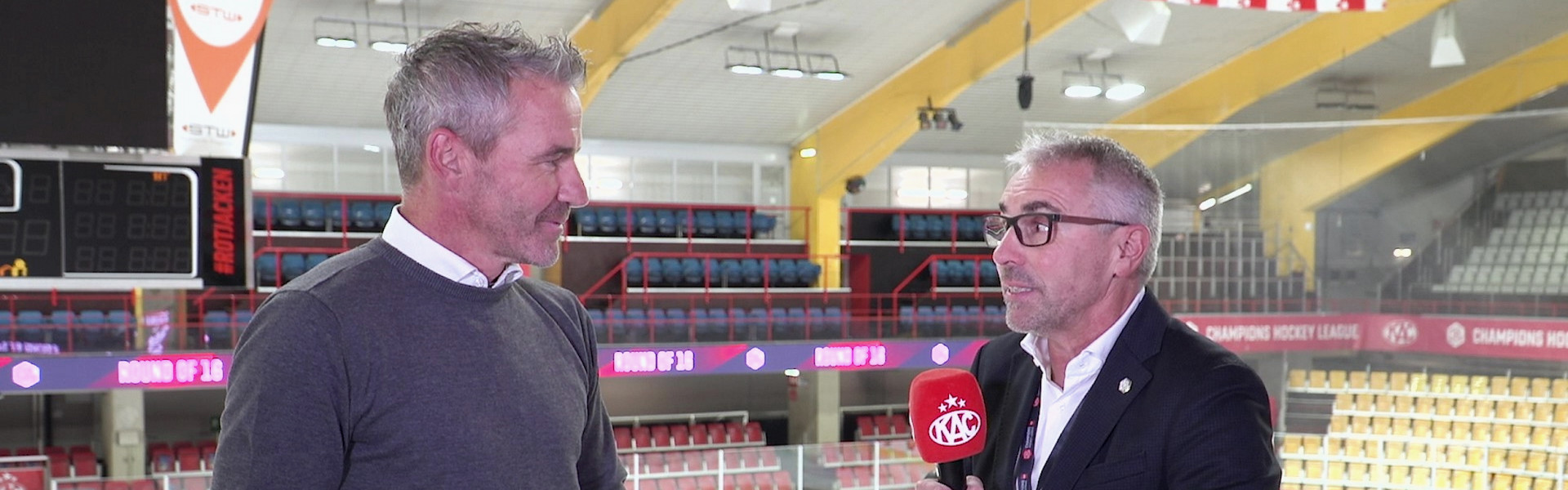 Martin Baumann, der CEO der Champions Hockey League, im Interview bei #Rotjacken-TV