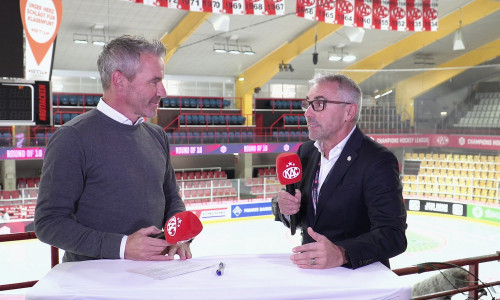 Martin Baumann, der CEO der Champions Hockey League, im Interview bei #Rotjacken-TV