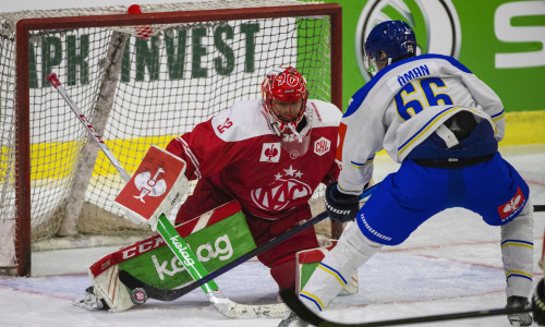 KAC-Goalie Sebastian Dahm spielte eine herausragende Partie und holte sein zweites CHL-Shutout in der heurigen Saison