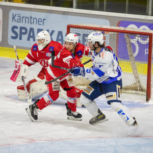 Neal Unterluggauer (KFT) war mit 19 Jahren der älteste vom Future Team in diesem Spiel aufgebotene Verteidiger