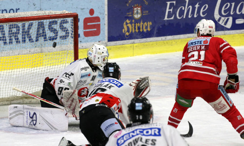 Manuel Geier (KAC) war einer der Torschützen beim letzten Heimspiel der Rotjacken gegen Znojmo (4:0)