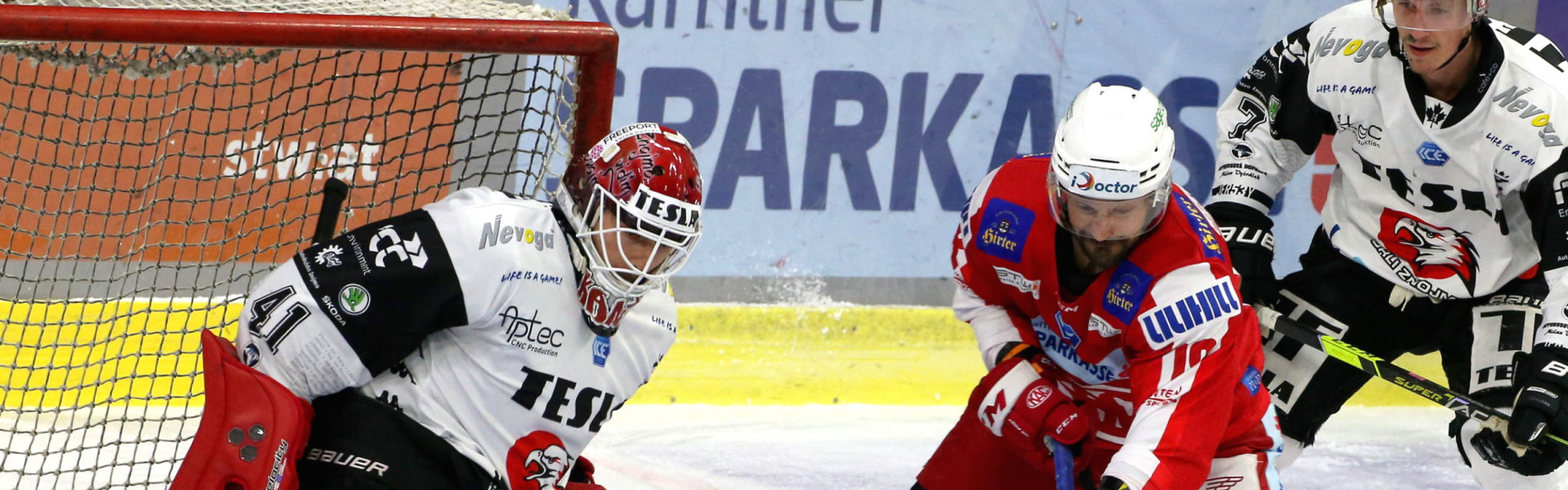 Thomas Koch, der Shootout-Held vom Freitag, blieb gegen Znojmo trotz starker Vorstellung ohne Treffer