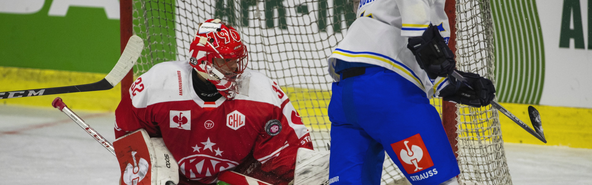 Goalie Sebastian Dahm (KAC) hielt im Hinspiel gegen Leksand seinen Kasten sauber