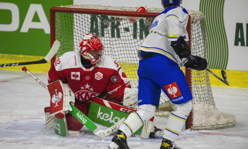 Goalie Sebastian Dahm (KAC) hielt im Hinspiel gegen Leksand seinen Kasten sauber