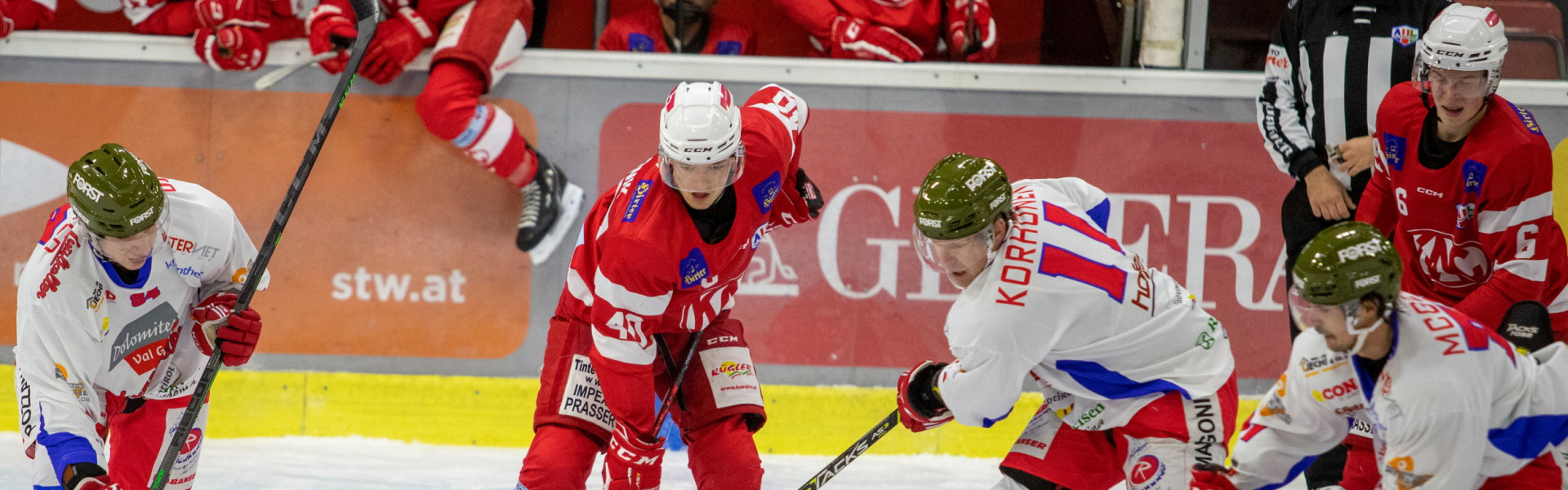 Der Formstarke Nal Brodnik erzielte im Spiel gegen den HC Gherdëina den einzigen rot-weißen Treffer