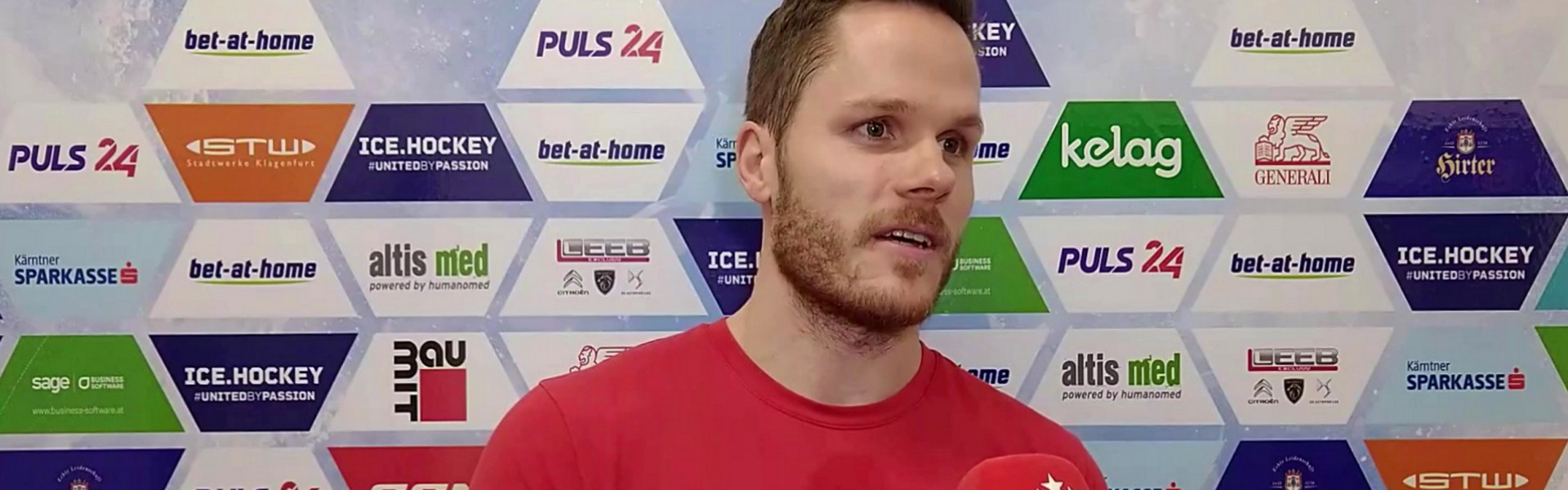 Stefan Geier spricht mit kac.at über seinen Treffer in Dornbirn und das bevorstehende Heimspiel gegen Fehérvár AV19