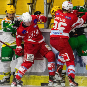 Tobias Sablattnig (links) und Christoph Tialler (rechts) bestritten am Freitag ihr letztes AHL-Spiel vor der U20-Weltmeisterschaft