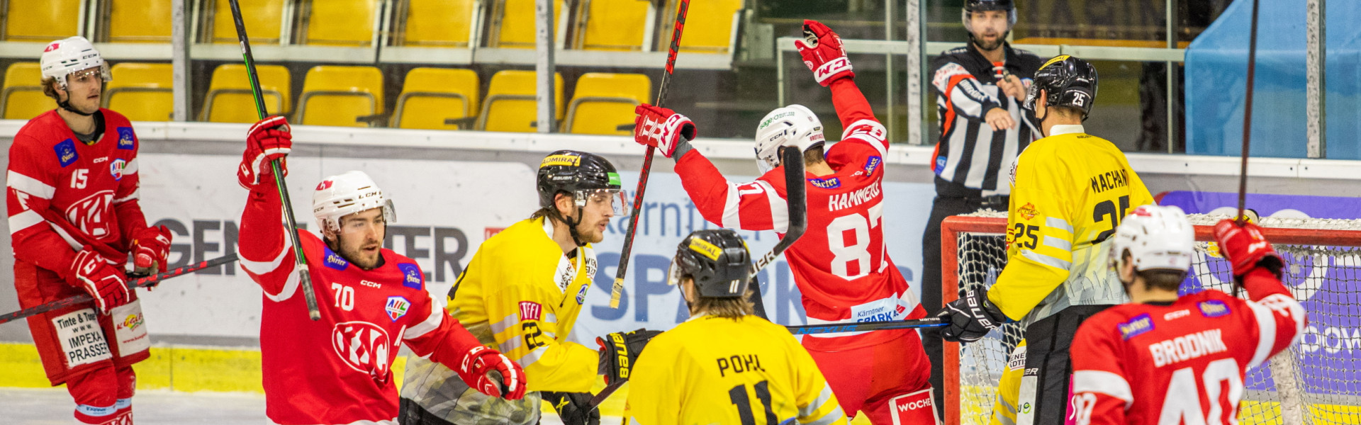 Die jungen Rotjacken revanchierten sich bei den Vienna Capitals Silver für die Niederlage im "Hinspiel"