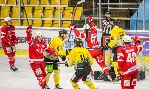 Die jungen Rotjacken revanchierten sich bei den Vienna Capitals Silver für die Niederlage im "Hinspiel"