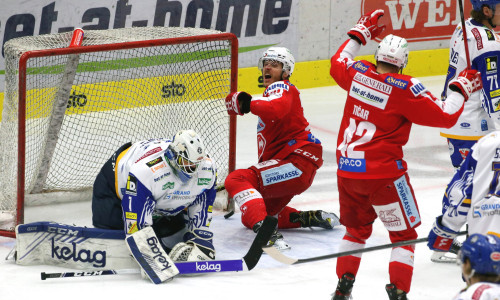 Manuel Geier verbuchte im Spiel in Villach einen Doppelpack