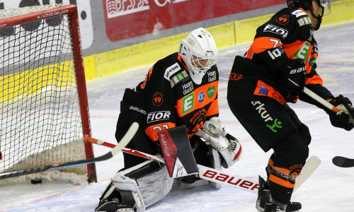 Goalie Christian Engstrand fuhr bei seinen vier Starts im 99ers-Trikot ausschließlich Siege ein