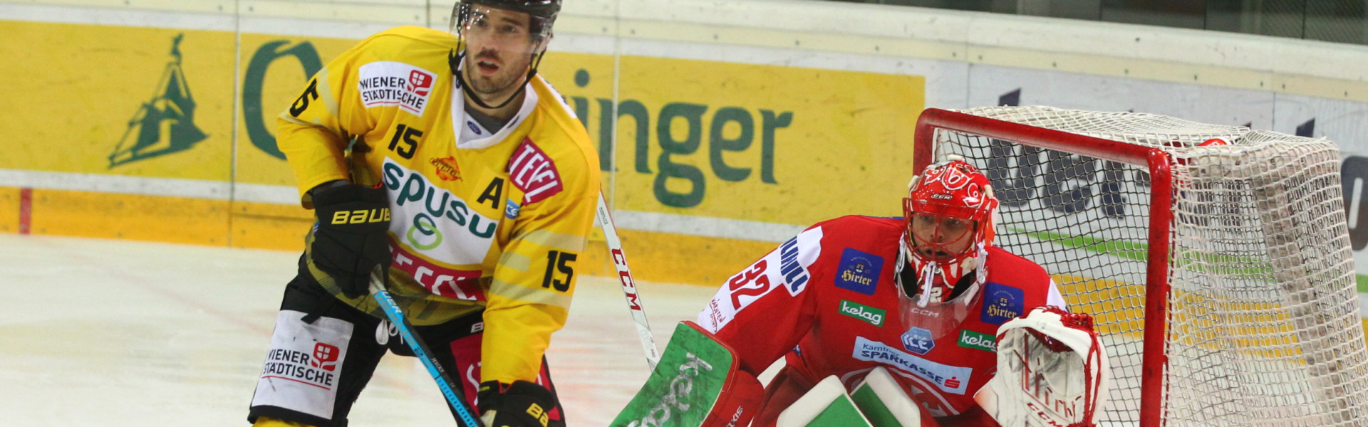 Sebastian Dahm verbuchte in Wien sein 15. Liga-Shutout im KAC-Trikot