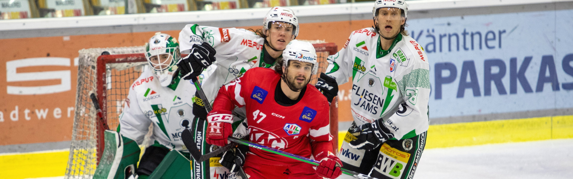 Das Future Team des EC-KAC um Marcel Witting konnte sich am Samstagabend über seinen ersten Sieg in der Qualifikationsrunde freuen