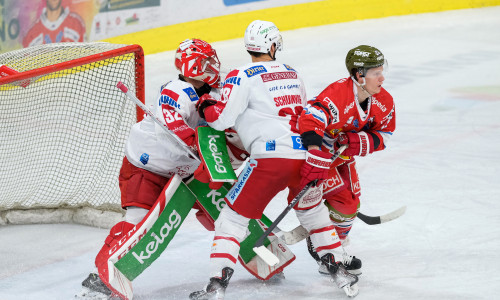 Sebastian Dahm gab nach seinem Olympia-Engagement in Bolzano/Bozen sein Comeback im KAC-Tor