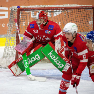 Goalie Florian Vorauer verbuchte sein erstes Shutout der Saison in der AHL