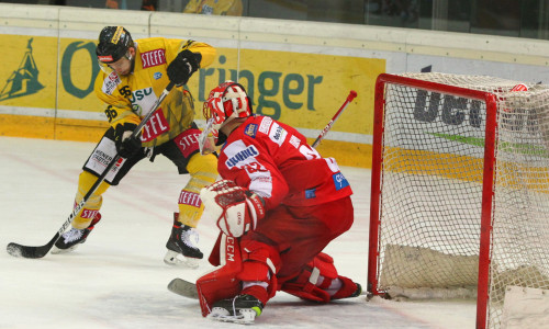 KAC-Goalie Sebastian Dahm kassierte bei drei Saisoneinsätzen gegen Wien nur einen Gegentreffer