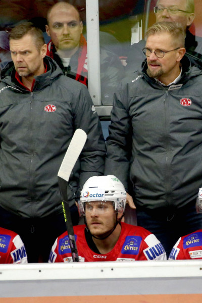 Juha Vuori (links) und Petri Matikainen (rechts) gehen in ihre dritte gemeinsame Saison beim EC-KAC