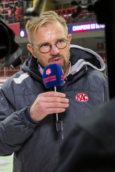 Petri Matikainen führte den EC-KAC 2021/22 erstmals in der Klubgeschichte in die KO-Phase der Champions Hockey League