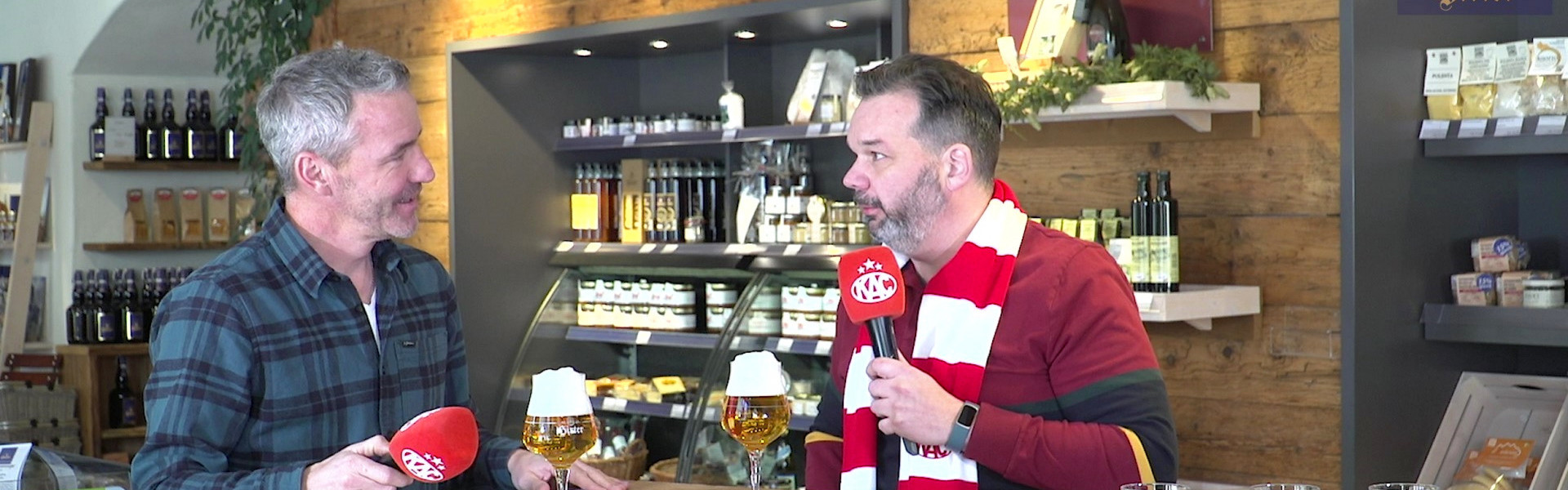 Sponsorenrunde: #Rotjacken-TV zu Gast bei Hirter Bier