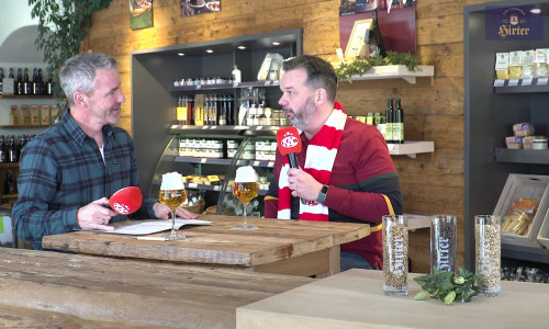 Sponsorenrunde: #Rotjacken-TV zu Gast bei Hirter Bier