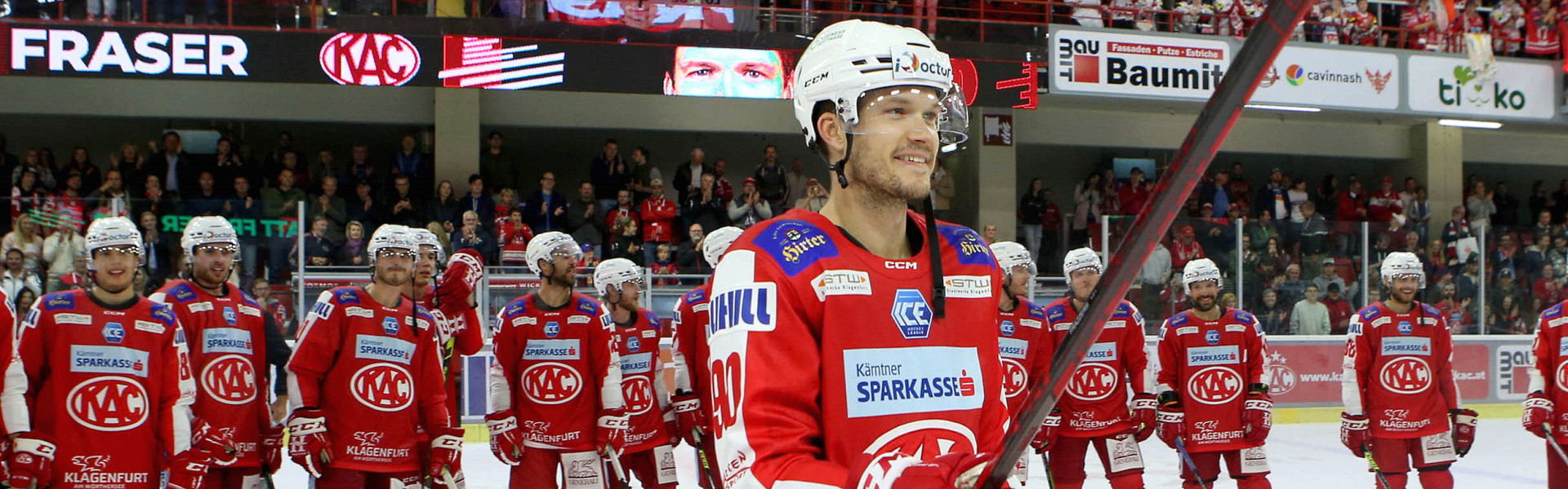 In bislang 95 Ligaspielen für den EC-KAC erzielte Matt Fraser 41 Treffer