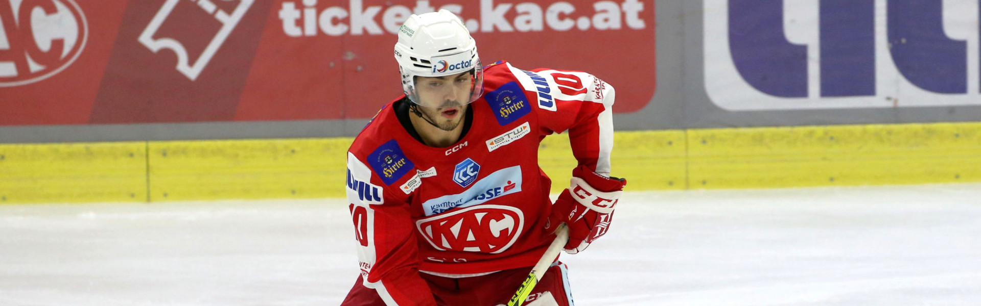 Thomas Vallant absolvierte 2021/22 als einziger Kaderspieler des EC-KAC sämtliche Bewerbsspiele der Saison