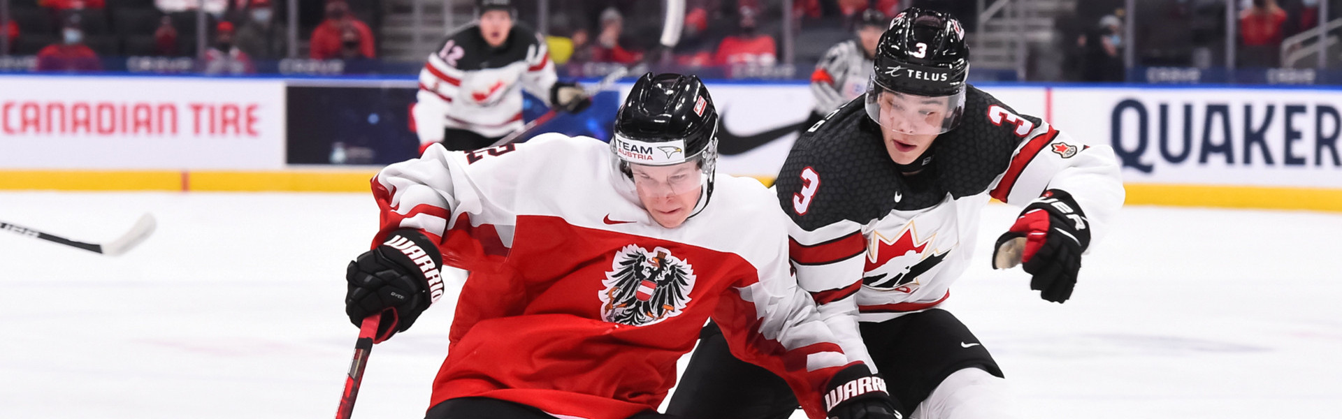 Tobias Sablattnig ist einer von fünf Spielern aus dem Future Team des EC-KAC, die Österreich in Edmonton vertreten