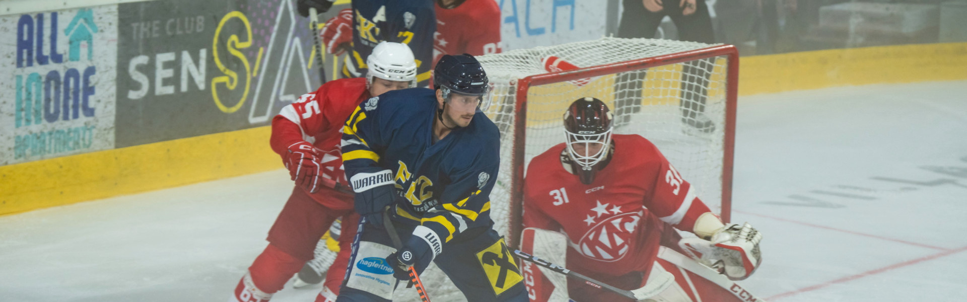 Das Future Team des EC-KAC startete am Donnerstagabend beim EK Die Zeller Eisbären in die Testspielphase vor dem AHL-Start.