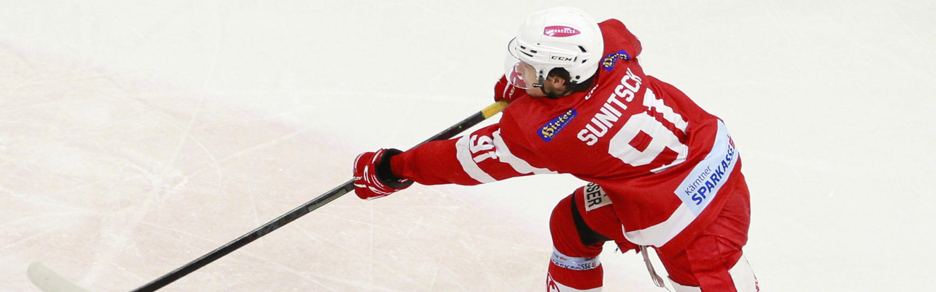 Marco Sunitsch gelang im Testspiel bei den Steel Wings Linz ein Hattrick