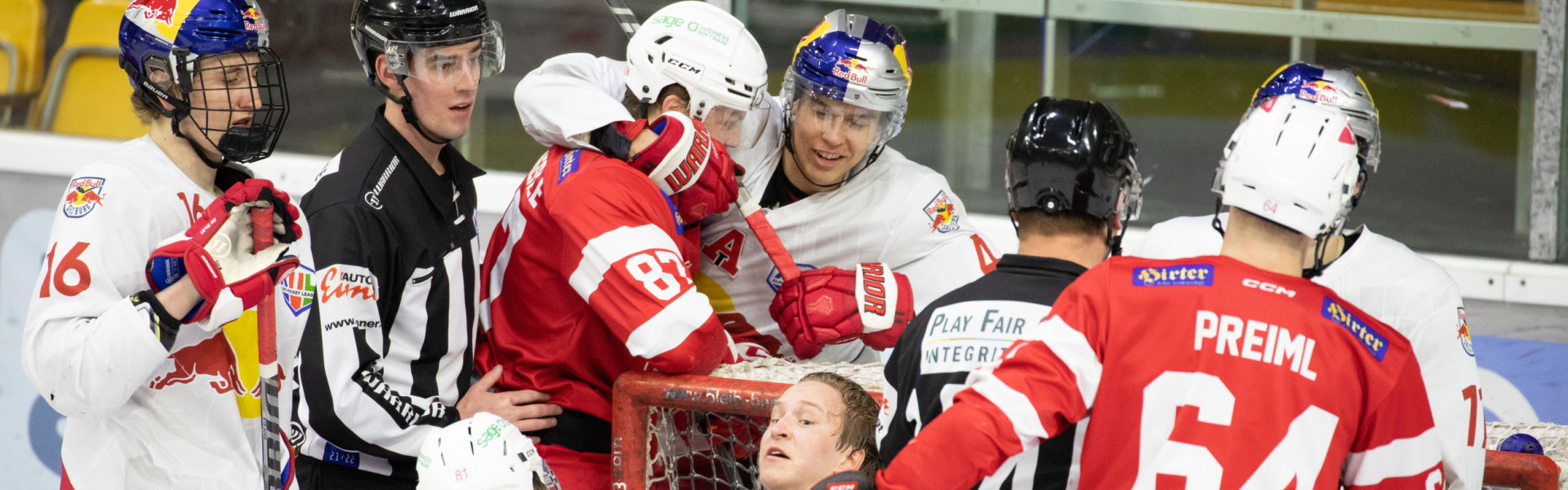 Im ersten AHL-Heimspiel der neuen Saison empfangen die jungen Rotjacken die Farmteam-Kollegen vom EC Salzburg