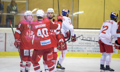 Die Sturmformation mit Maximilian Theirich, Marcel Witting und Nal Brodnik zeichnete für die beiden KAC-Treffer in der regulären Spielzeit verantwortlich