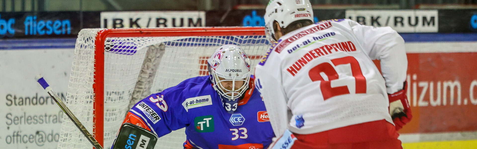 Der EC-KAC konnte in den beiden vergangenen Saisonen jedes seiner vier Gastspiele beim HC Innsbruck für sich entscheiden