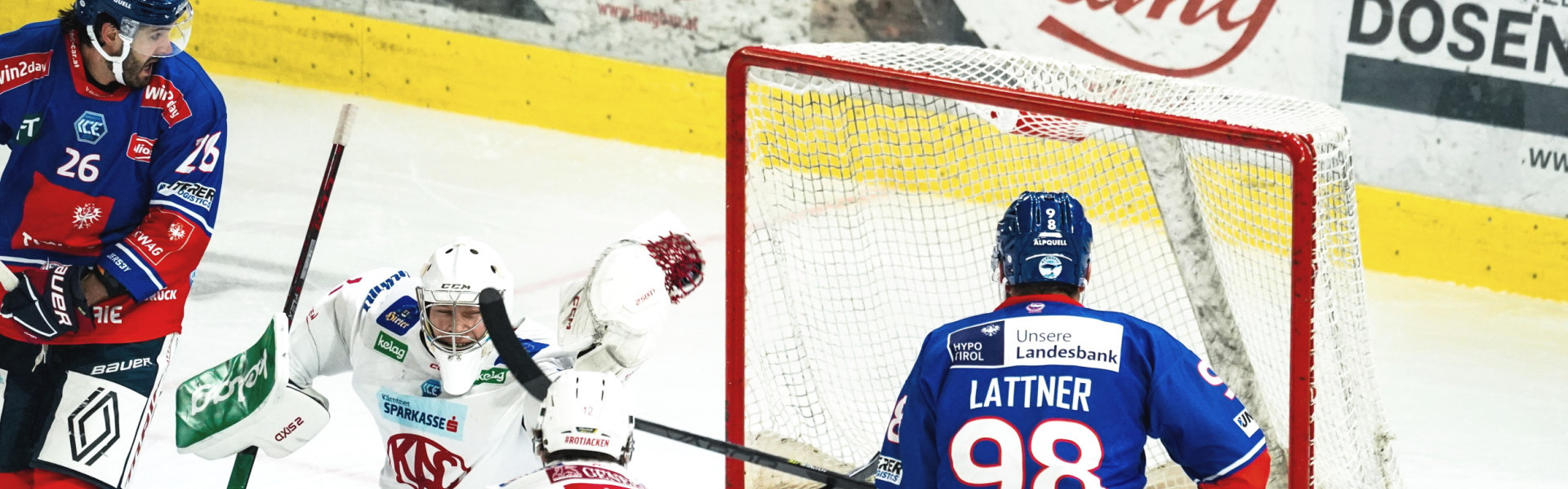 Die Rotjacken waren zum Saisonauftakt in Innsbruck auf verlorenem Posten