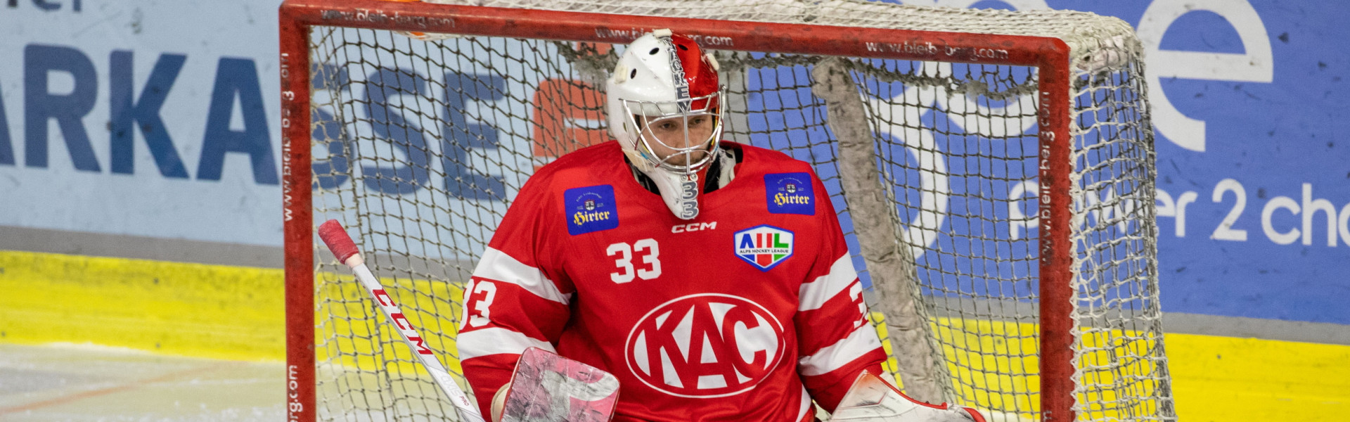 Goalie Florian Vorauer parierte bei seinem Saisondebüt gegen die Steel Wings Linz alle 29 Schüsse auf sein Tor