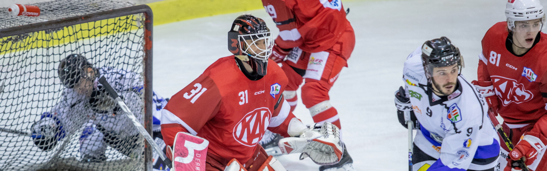 Goalie Michael Sicher kam gegen die Wipptal Broncos zu seinem dritten Start in der laufenden AHL-Saison