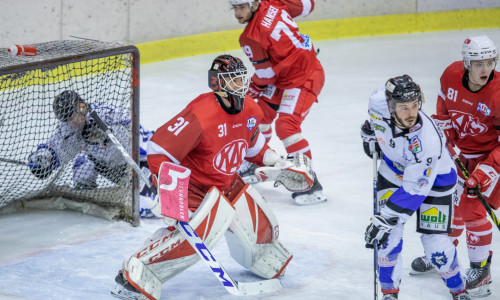 Goalie Michael Sicher kam gegen die Wipptal Broncos zu seinem dritten Start in der laufenden AHL-Saison