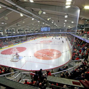 Die neue Heidi Horten-Arena erstrahlte bei der KAC-Heimpremiere in vollem Glanz