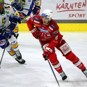 Lukas Haudum traf auch im zweiten Spiel der Rotjacken in der neuen Heidi Horten-Arena