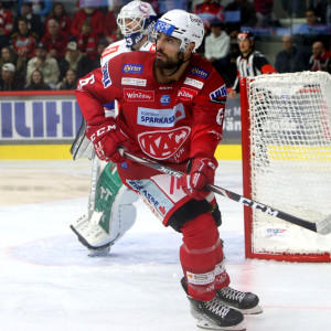 Lucas Lessio erzielte den einzigen KAC-Treffer an diesem Dienstagabend Lucas Lessio erzielte den einzigen KAC-Treffer an diesem Dienstagabend