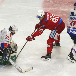 Matt Fraser scheitert am starken HCI-Goalie Tom McCollum